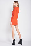 Ruched Long Sleeve Dress