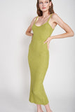 Spaghetti Strap Bodycon Midi Dress