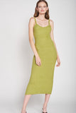 Spaghetti Strap Bodycon Midi Dress