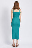 Spaghetti Strap Bodycon Midi Dress