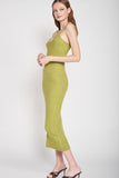 Spaghetti Strap Bodycon Midi Dress