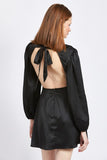 V Neck Cut Out Mini Dress With O Ring Detail