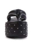 Cupcake Quilted Rhinestone Platform Sandals