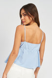 Floral  Dot Chiffon Top