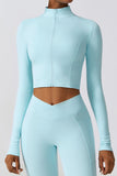 Quick-drying Long Sleeve Yoga Suit Sports Tops