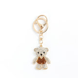 Rhinestone Bear Keychain