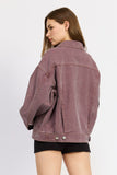 Oversized Denim Shirt Jacket