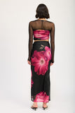 Meh Print Tube Top WithDetachable Shrug