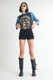 Ruffled Shorts With Elastic Waistband