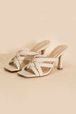 Kellan Double Cross Braided Heels